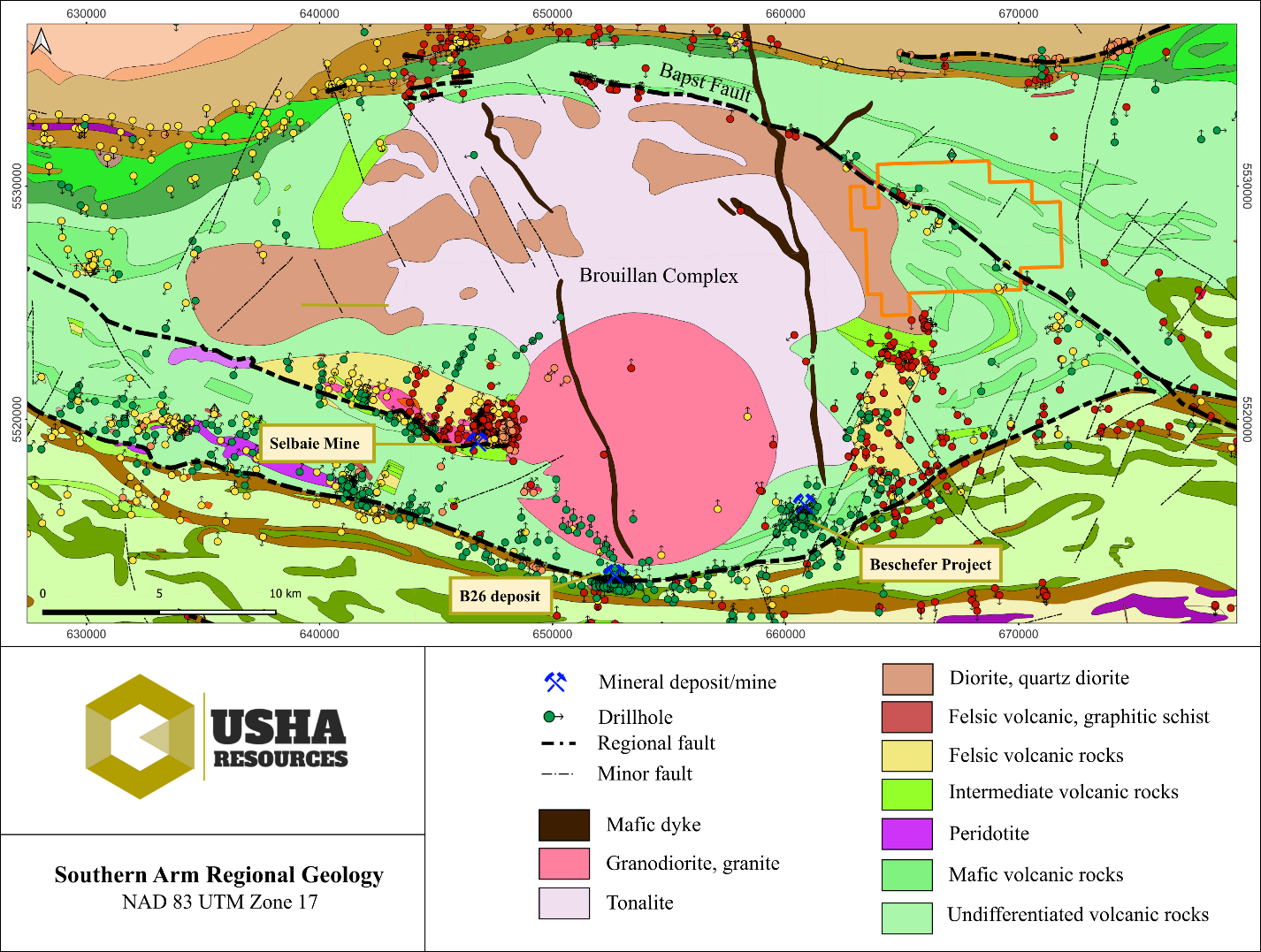 Southern Arm prospective geology
